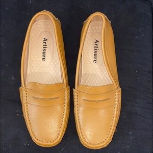 Brown loafers